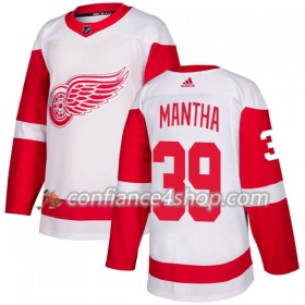 Adidas Maillot de Hockey Detroit Red Wings Anthony Mantha 39 2017-2018 Blanc Authentic - Homme